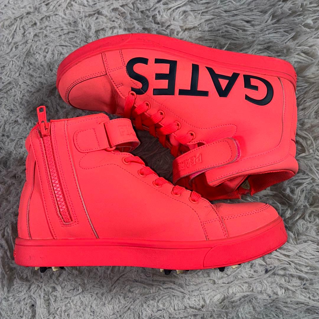 km美品PEARLY GATES ゴルフスパイク HI ハイカット ピンク