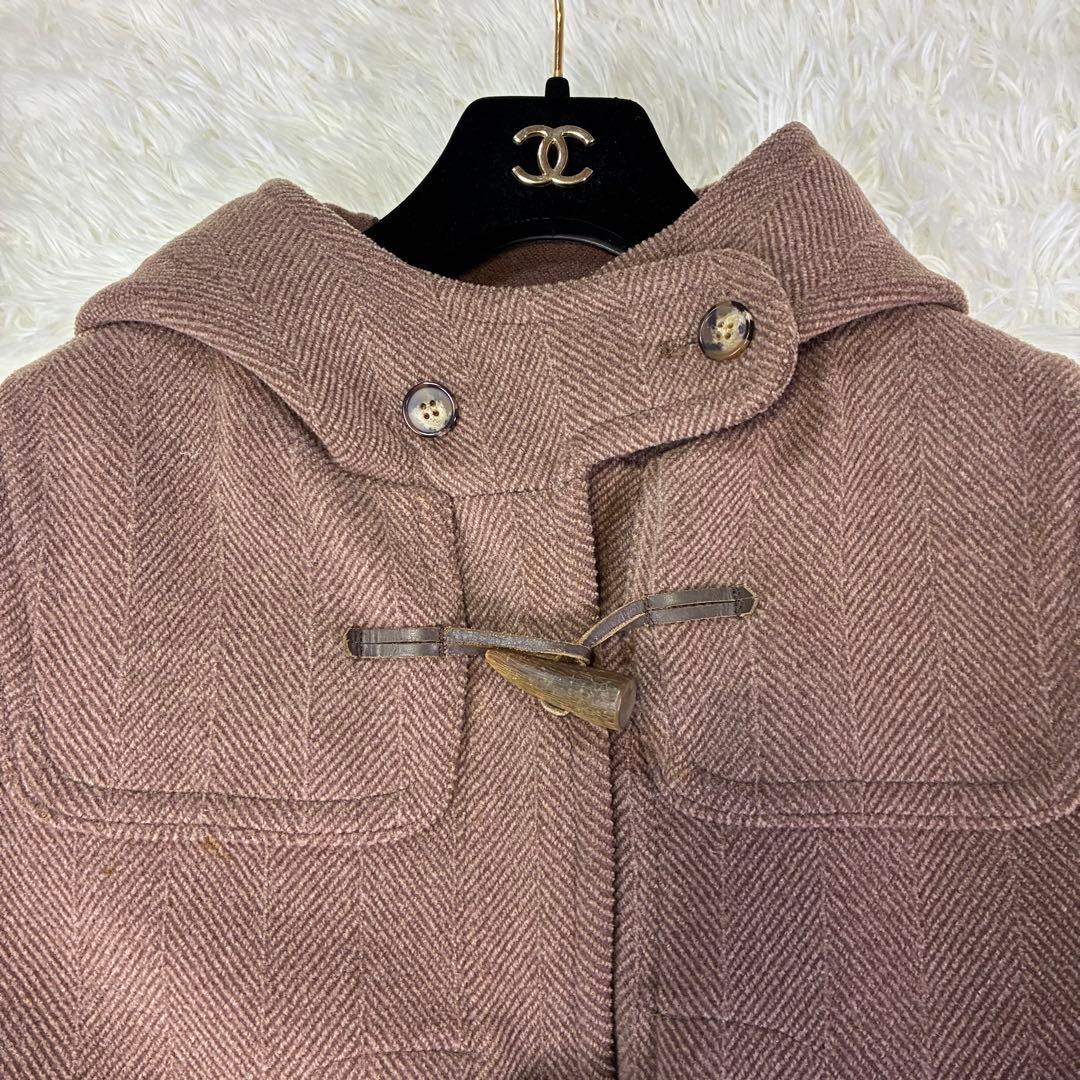 グローバーオール ダッフルコート ヘリンボーン ブラウン系 トグル FR40