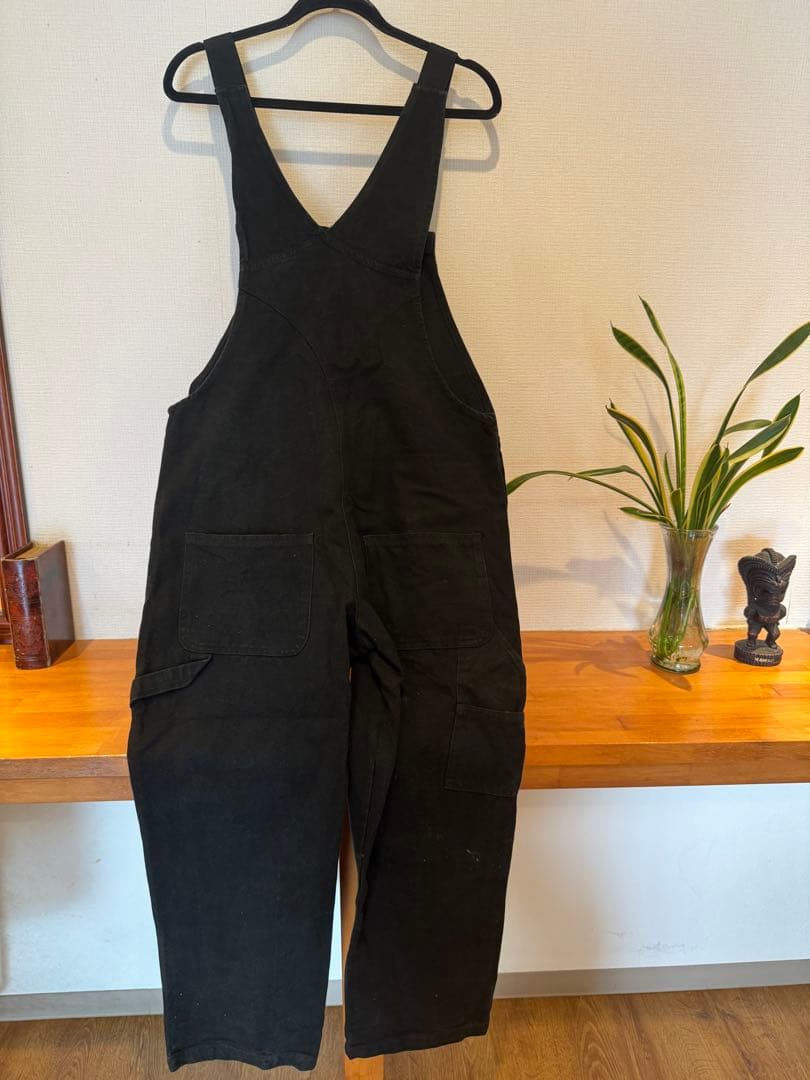 Carhartt ブラック オーバーオール Lサイズ