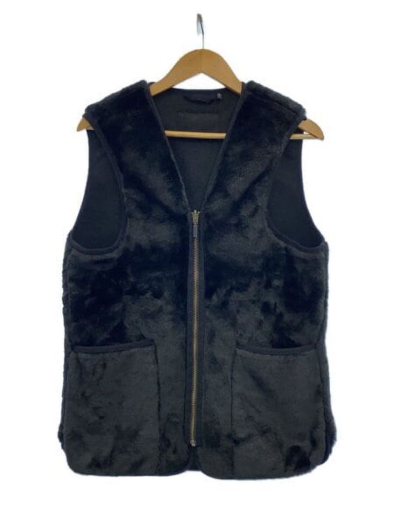 【新品】Barbour フロントジップ ファー ライナー ベスト BLACK40