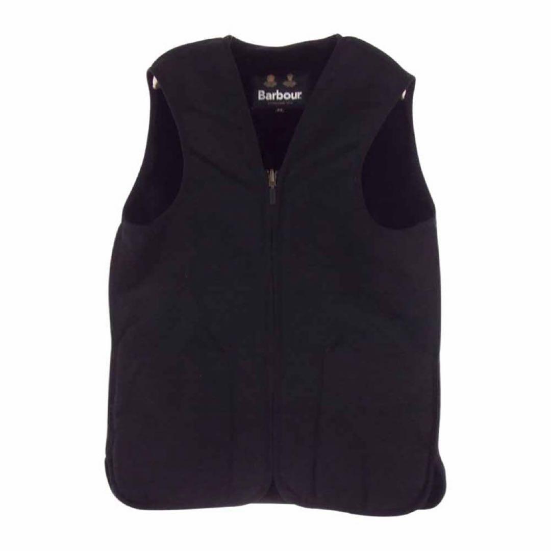 【新品】Barbour フロントジップ ファー ライナー ベスト BLACK40