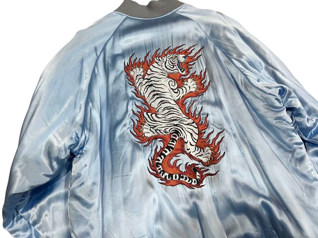 レア【WACKO MARIA/ワコマリア】虎タイガー刺繍 レーヨン スカジャン