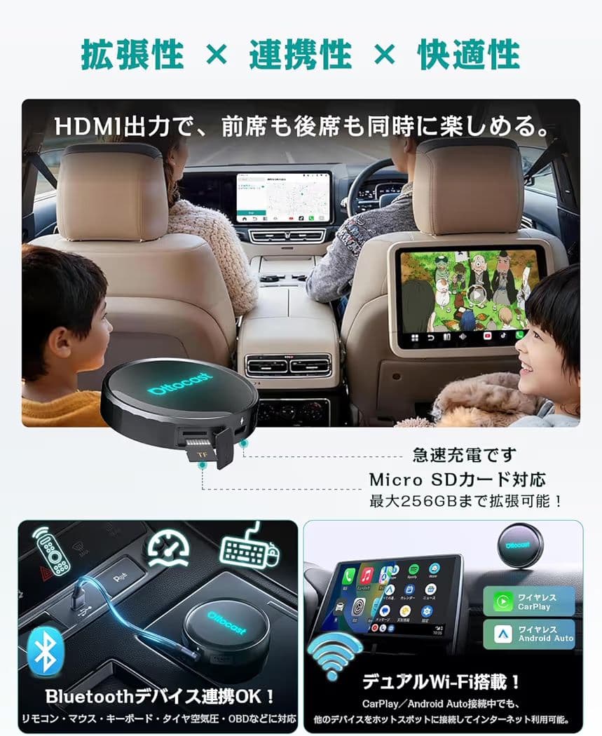 【新品】Ottocast P3 Pro オットキャスト CarPlay HDMI
