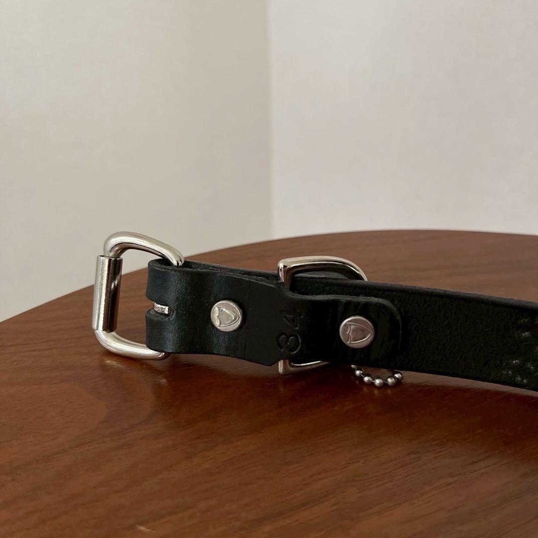 【新品未使用】完売品 FJ × HTC ナロー スタッズベルト ブラック 34