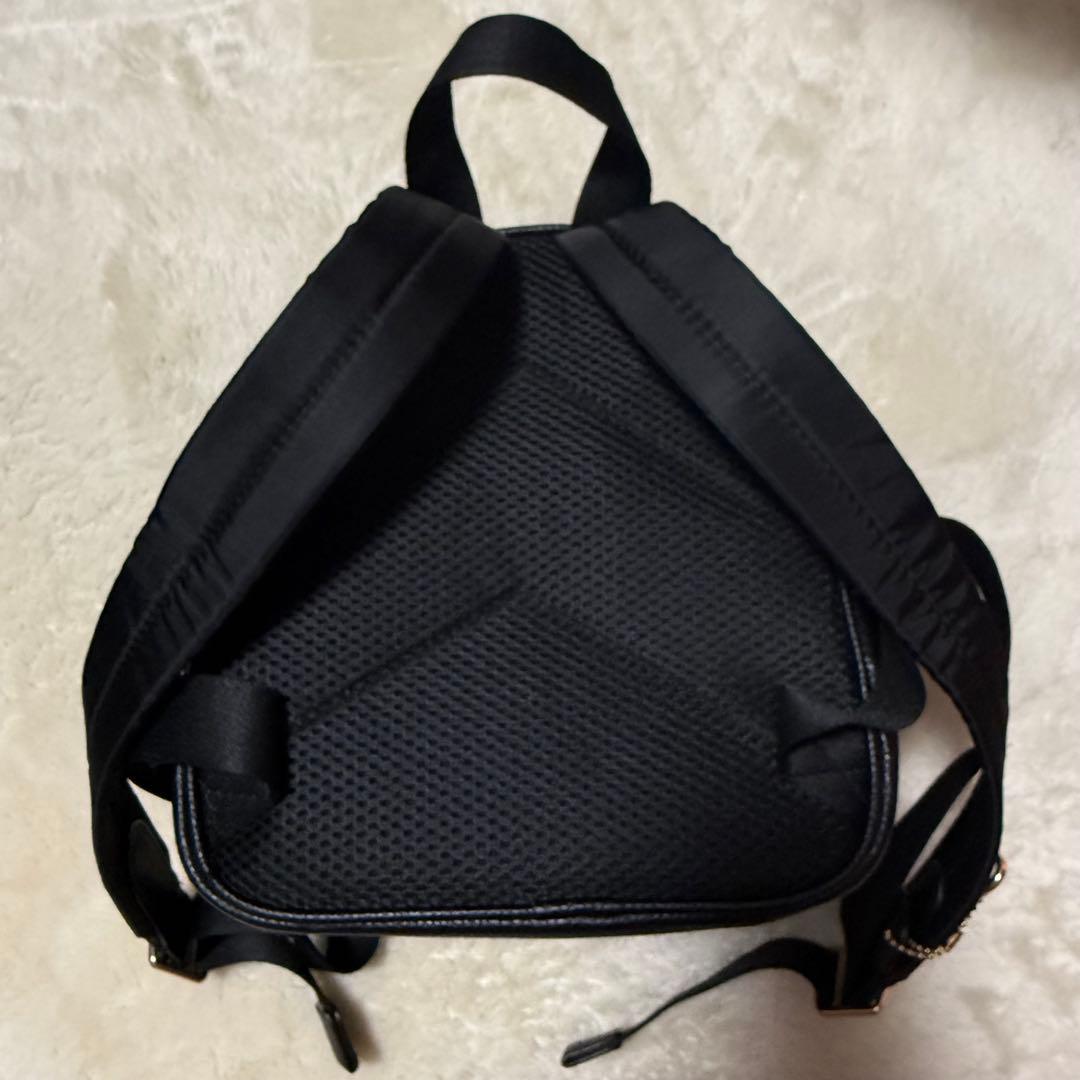 1月売り切りCOACH ブラックレザーリュック バックパック