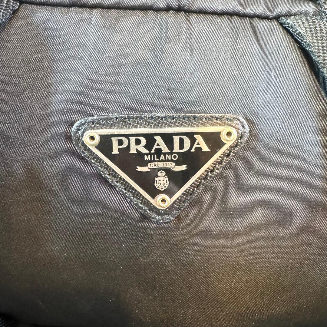 人気✨プラダ リュック 三角ロゴ サフィアーノレザー テスートナイロン ブラック