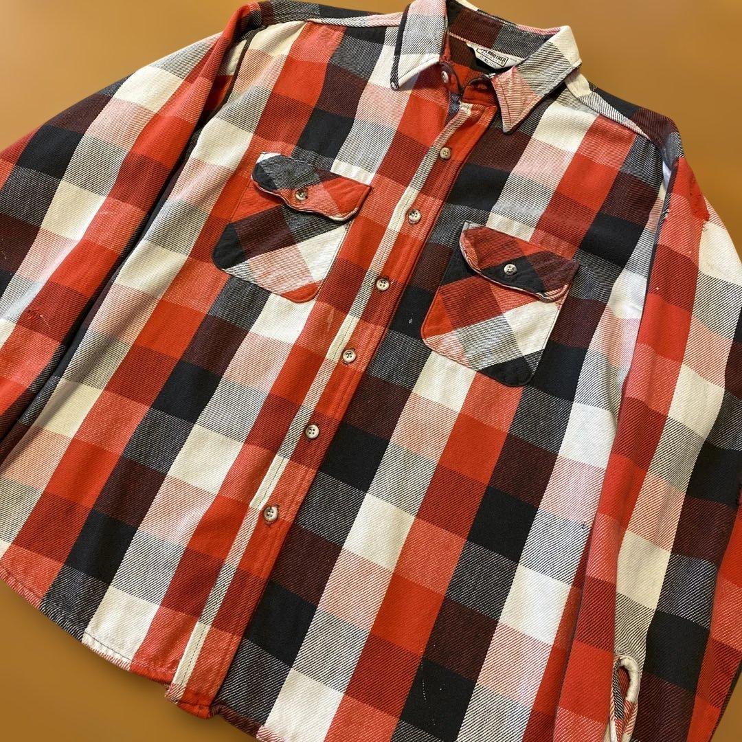 80s FIVE BROTHER ネルシャツ USA製