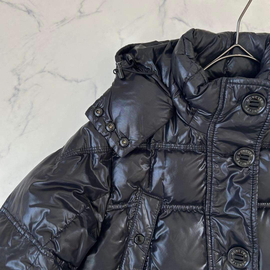 r 希少 モンクレール ダウンジャケット ワッペン ウエストシェイプ
