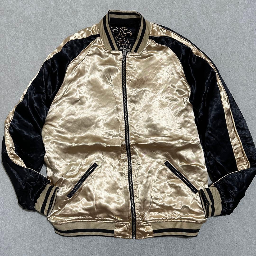 専用★美品✨️XXL 大きいサイズ　リバーシブルスカジャン　絡繰魂粋　ゴールド