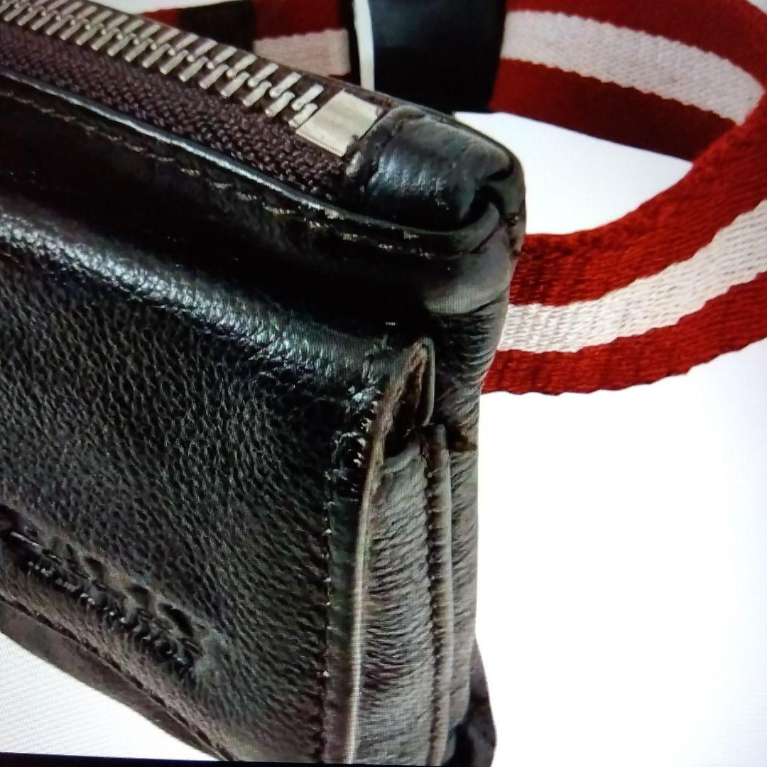 BALLY ボディバッグ コンパクト 黒