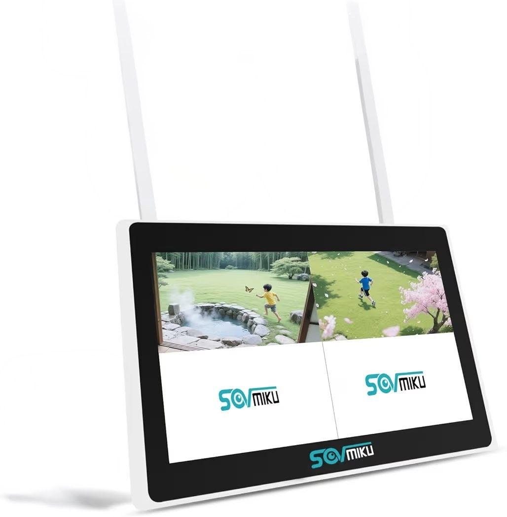 SOVMIKU ワイヤレス防犯カメラ対応 10インチモニター