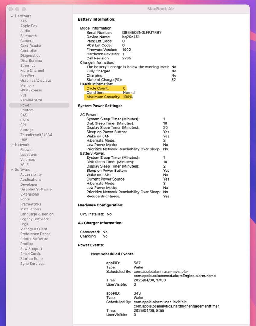 @hiro0403 – MacBook Air M1 2020 512GB