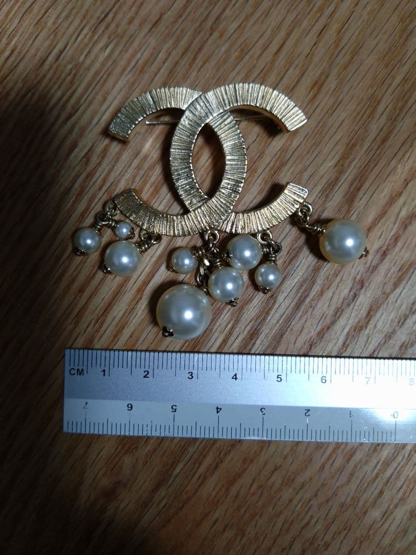 CHANEL ココマーク パール ブローチ