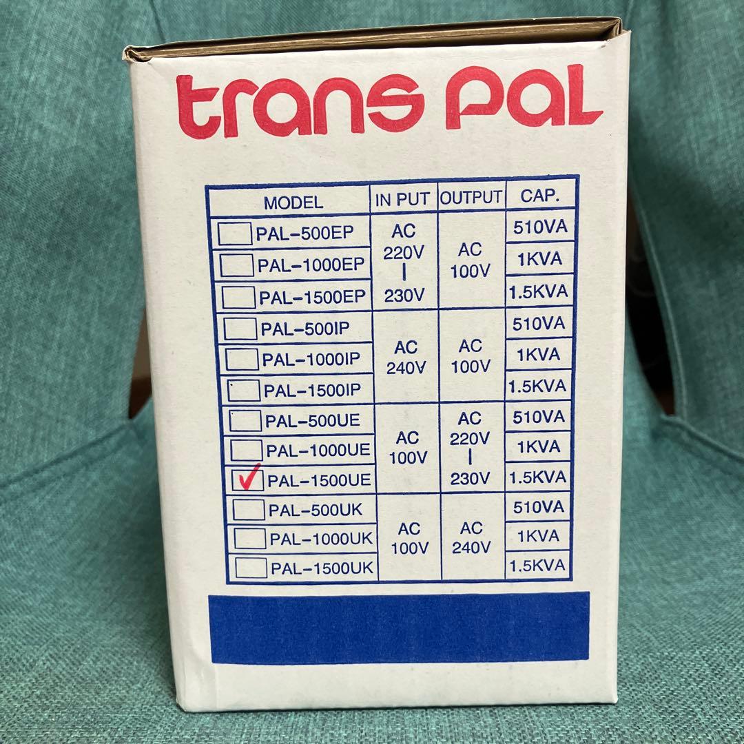 100→200V昇圧トランス スワロー電機PAL-1500UE