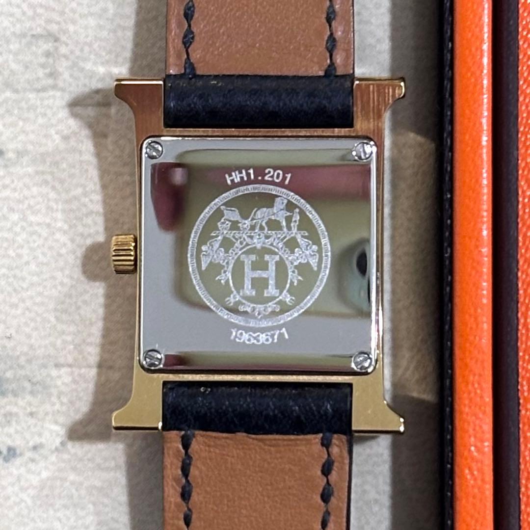 Hermès HH1.201 腕時計 ゴールドプレート 美品