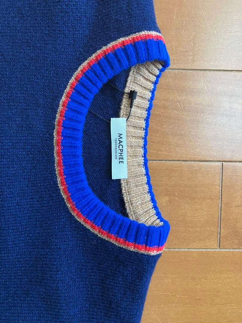 ネイビー 長袖ニット セーター　ニット