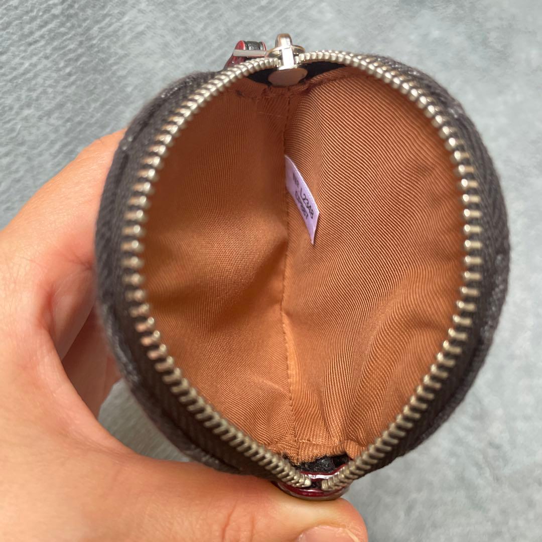 美品✨ コーチ COACH ケース 小銭入れ シグネチャー デニム 丸型