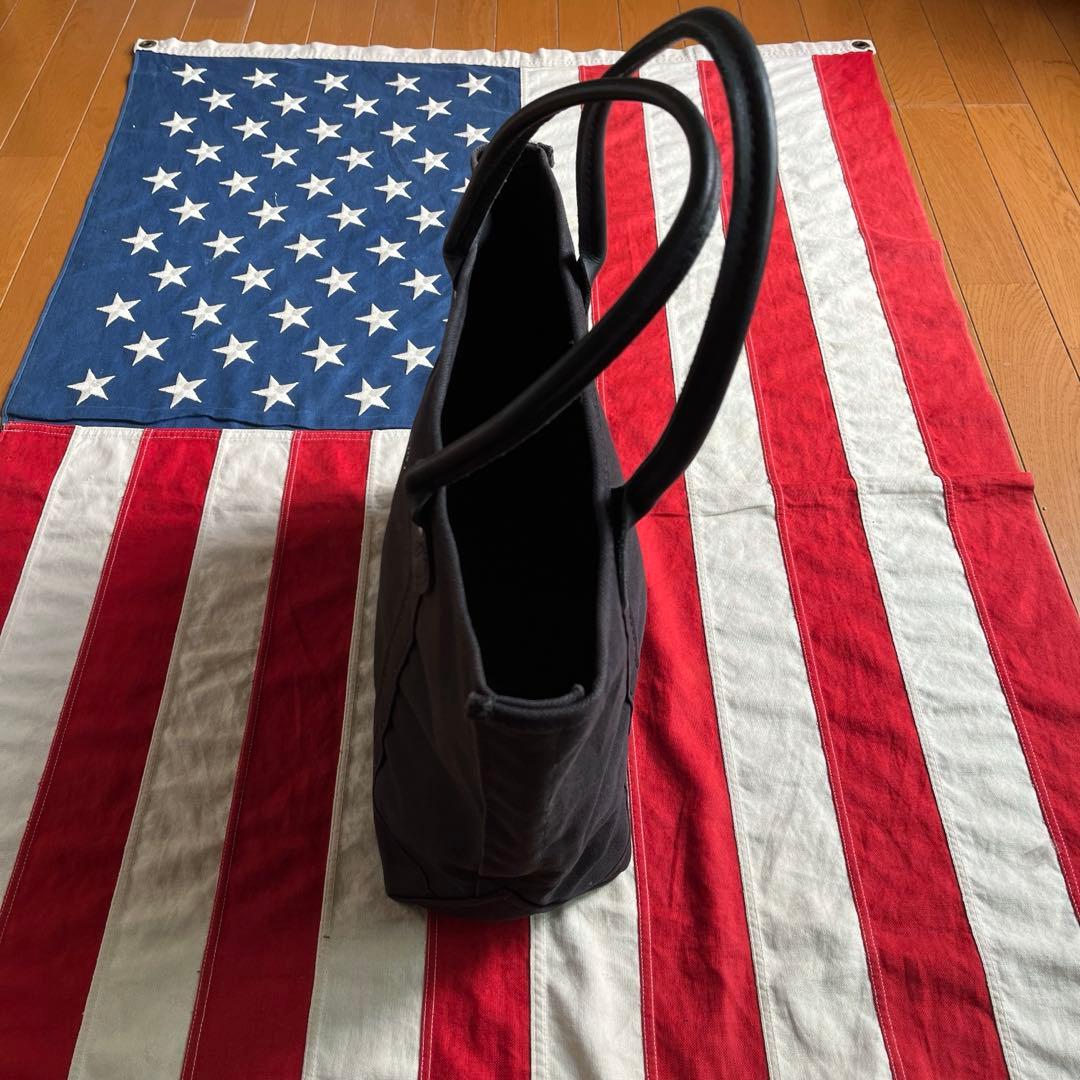 L.L.Bean BOTE AND TOTE レザーハンドル オールブラック M