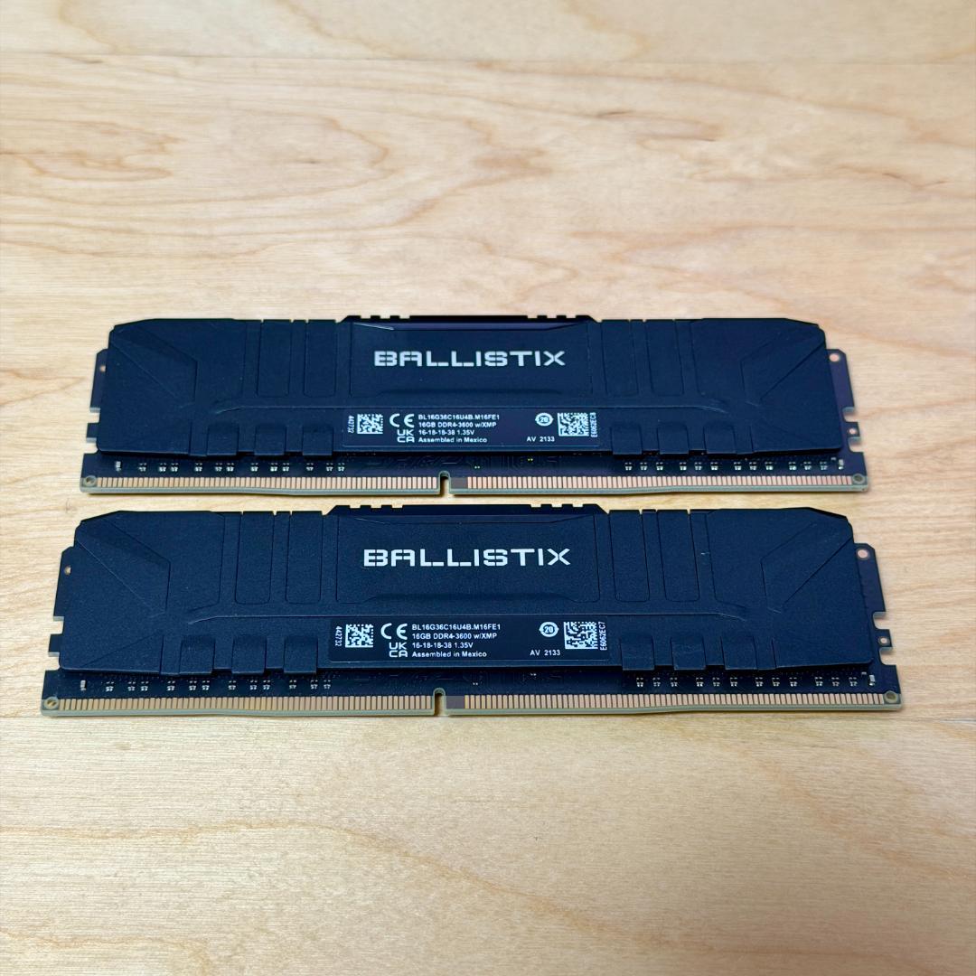 Crucial DDR4メモリ 16GB×2枚 BALLISTIX