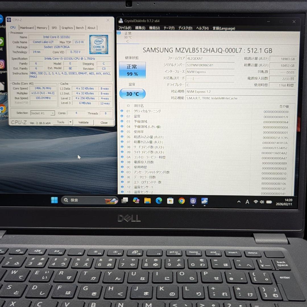 Windowsノート本体 DELL LATITUDE 3410 Core i5 10310U