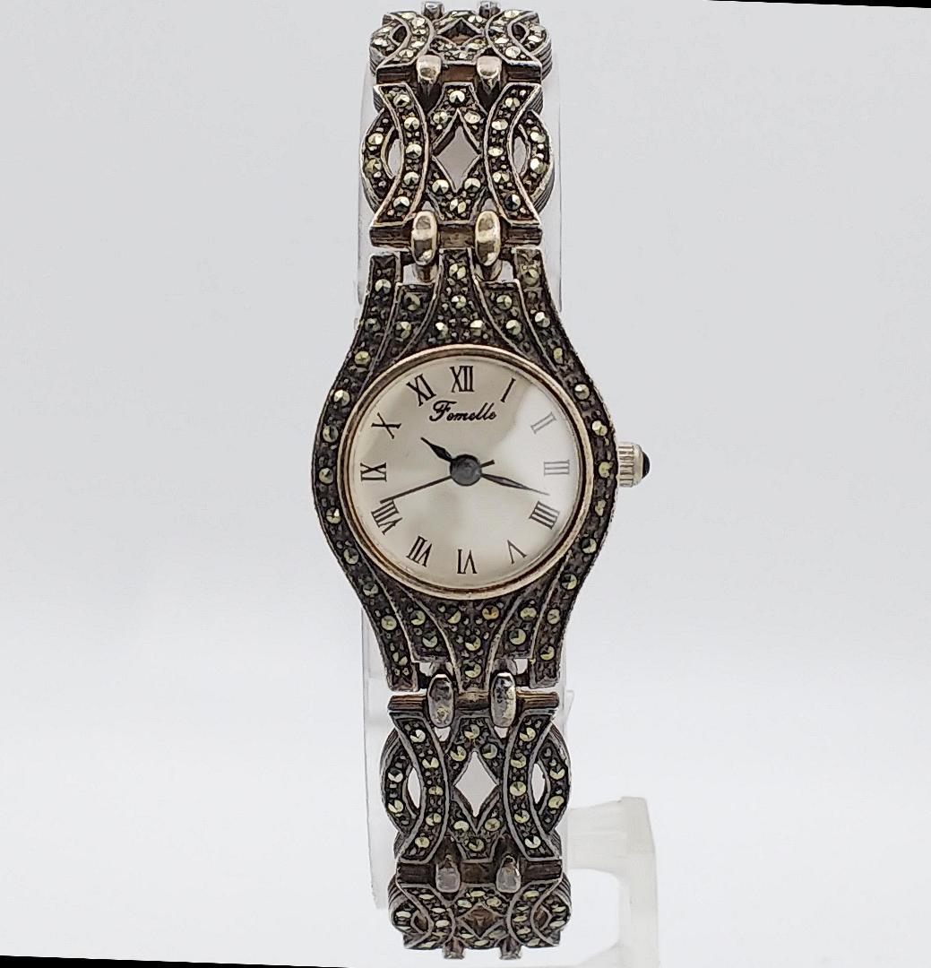 711 送料無料【電池交換済】Femelle★アンティーク調★レディース/腕時計