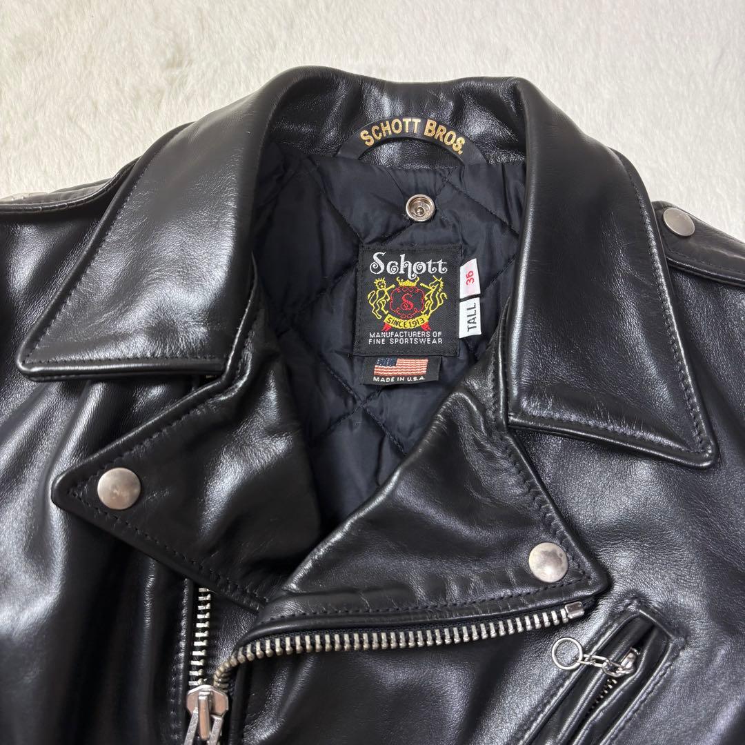 美品 馬革 ワンスター schott 613uht ライダースジャケット USA