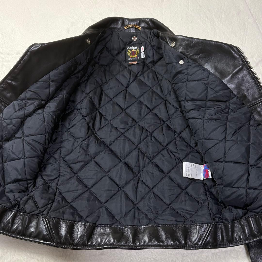 美品 馬革 ワンスター schott 613uht ライダースジャケット USA