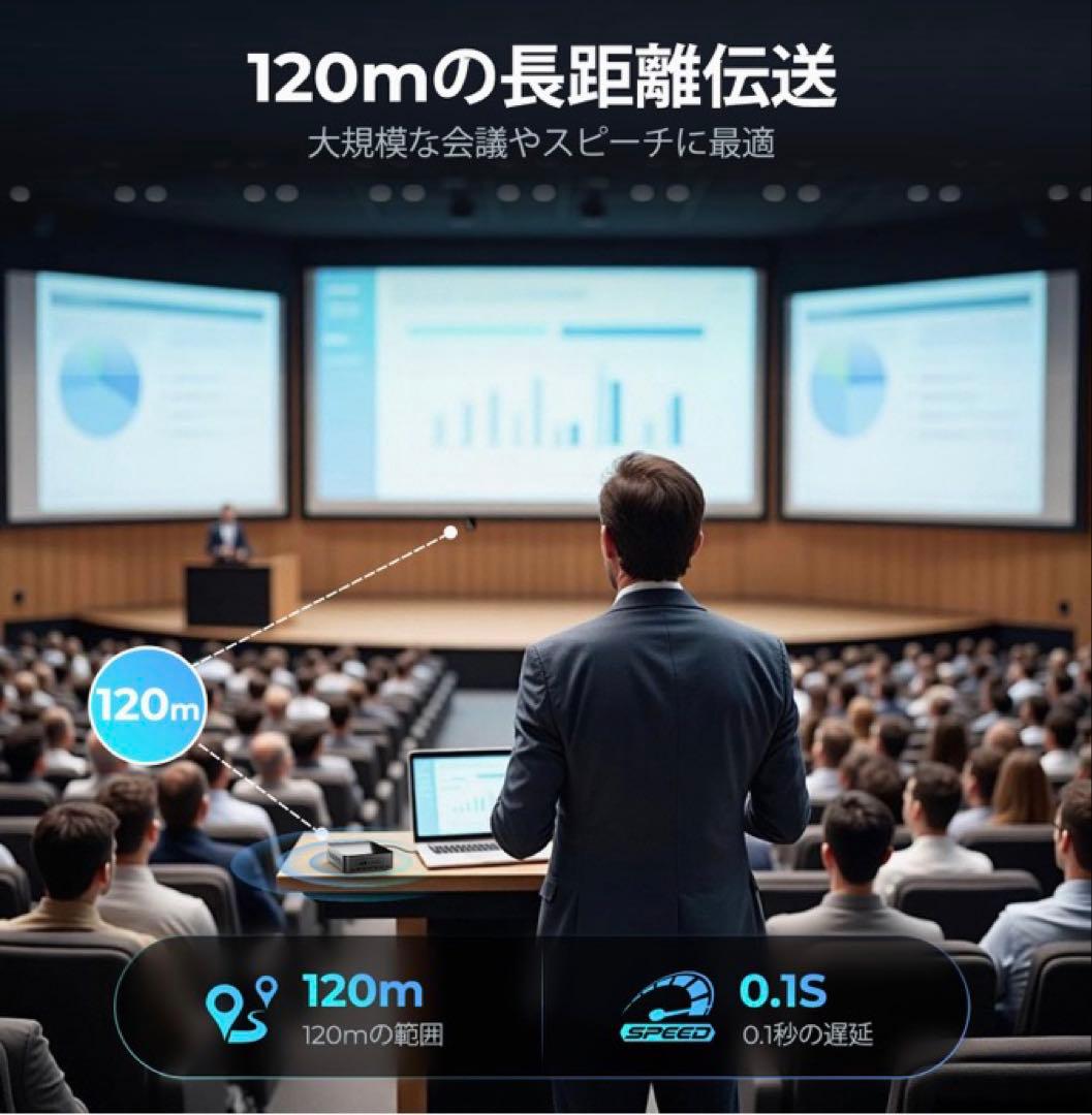 ❤️大特価❤️ ワイヤレスHDMI 4K 送受信器セット　安定転送　4kデコード出力