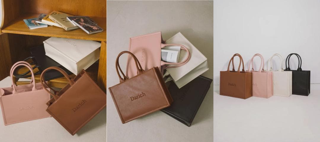 ダーリッチ Darich ロゴレザートートバッグ アイボリー IVO