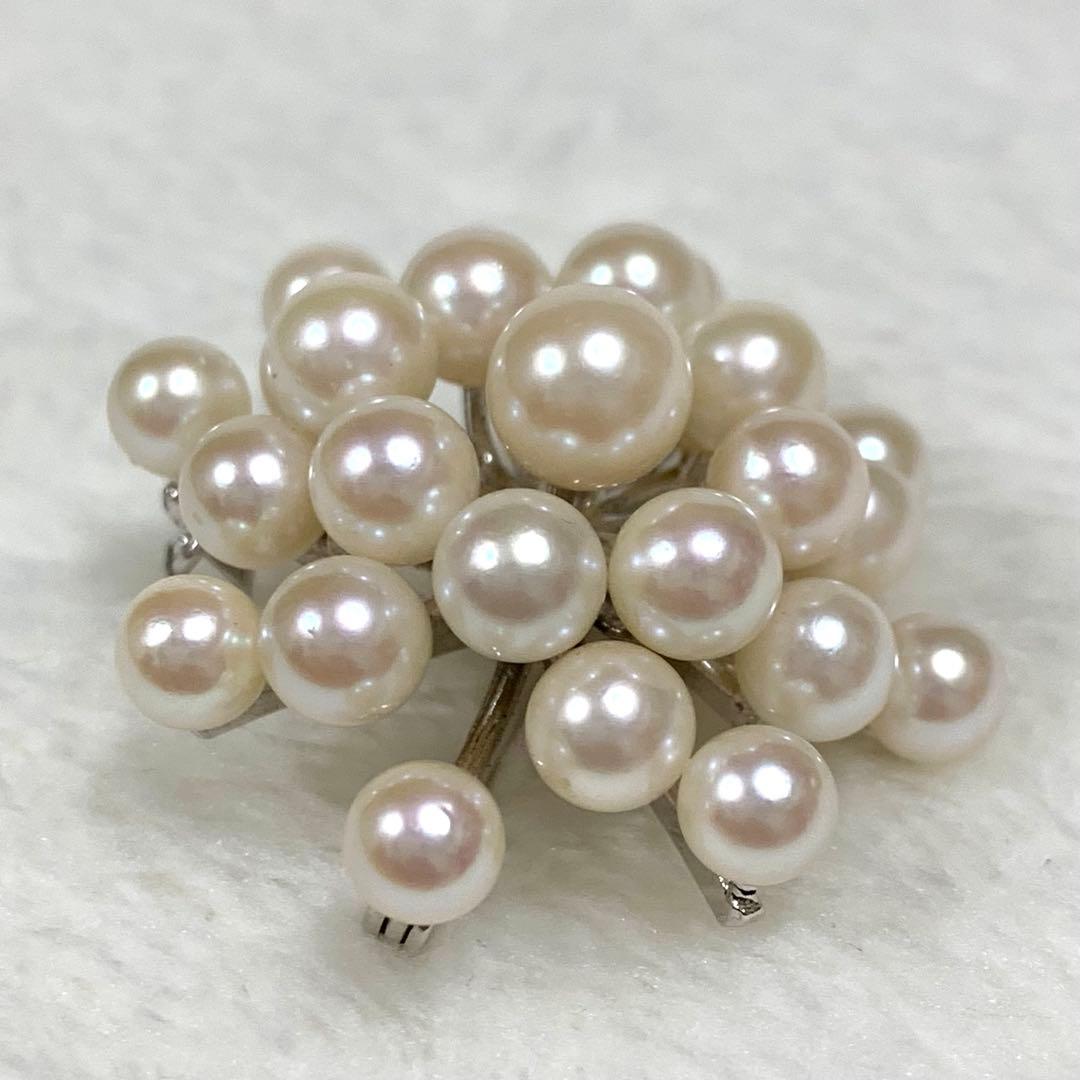 極上の逸品 アコヤ真珠 2WAY ピンブローチ ネックレストップ 25珠