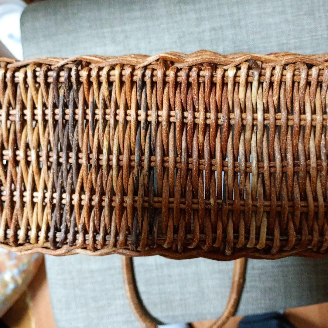 あけび　編み込みデザインかごバッグ