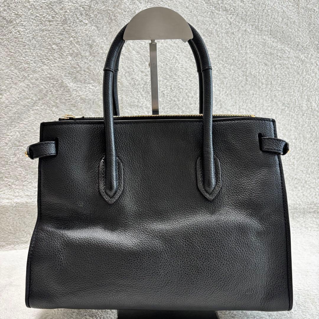 ✨️美品✨️ FURLA フルラ ハンドバッグ 2WAY レザー ブラック ピン