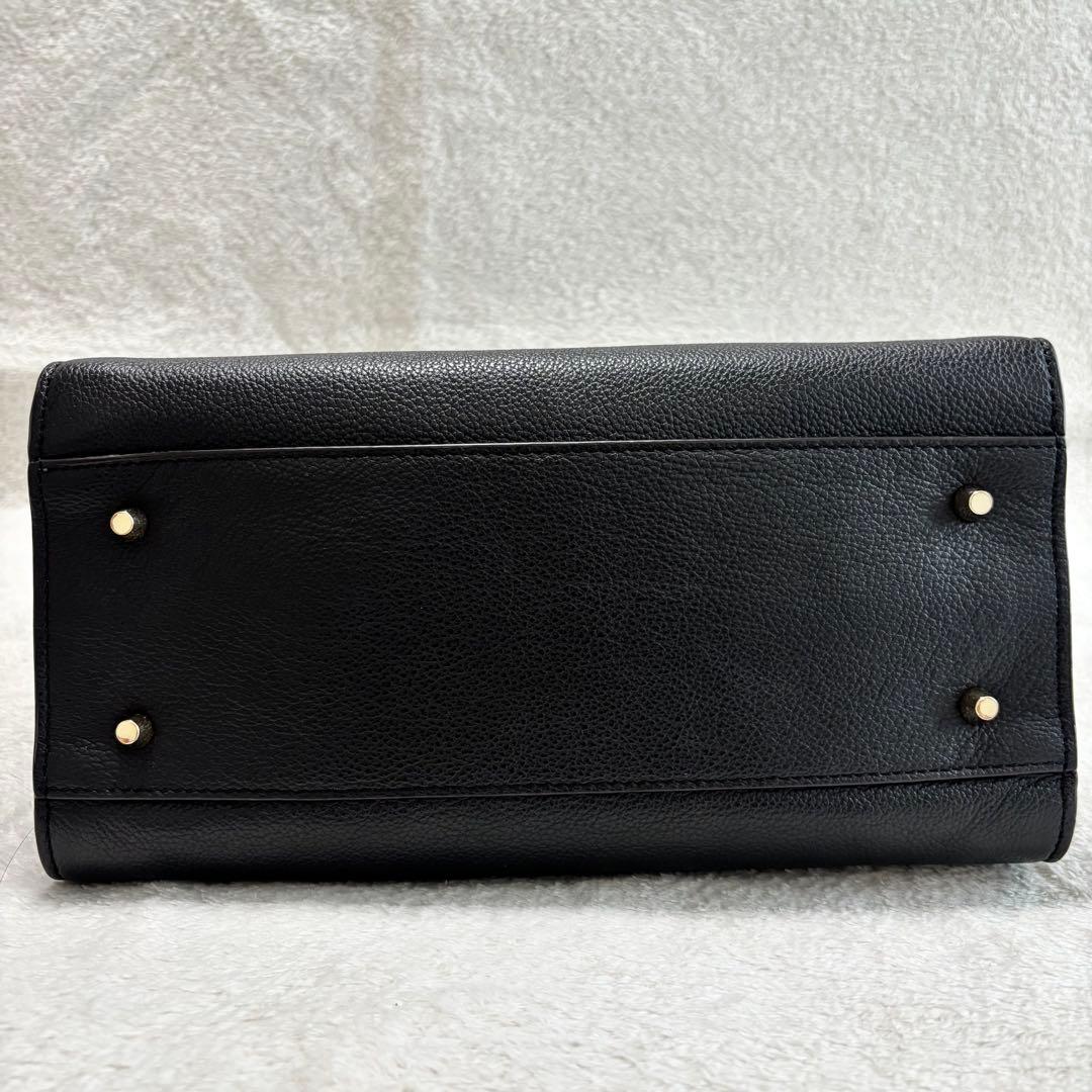 ✨️美品✨️ FURLA フルラ ハンドバッグ 2WAY レザー ブラック ピン