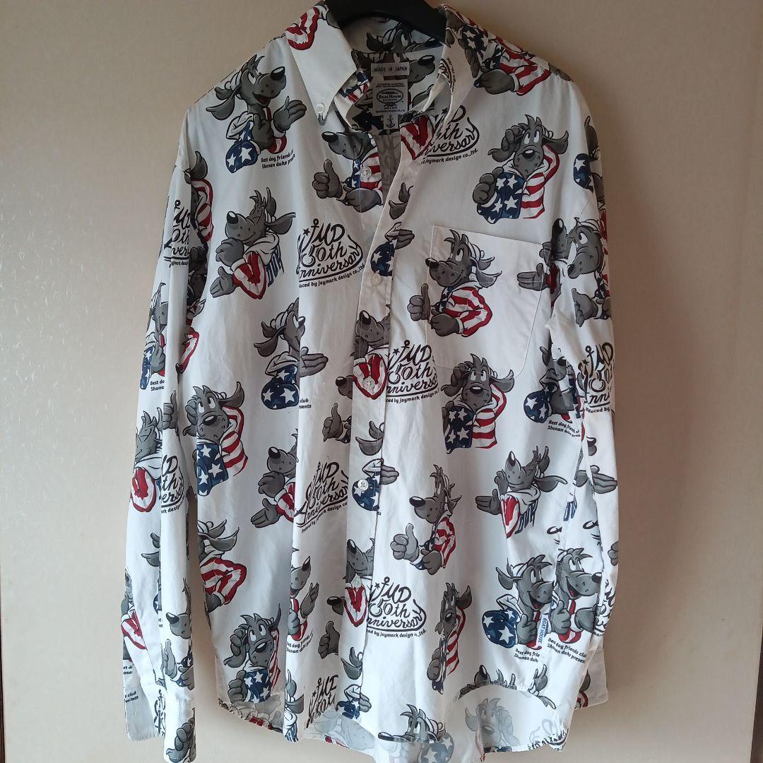 Boat House 犬イラスト 長袖シャツ M