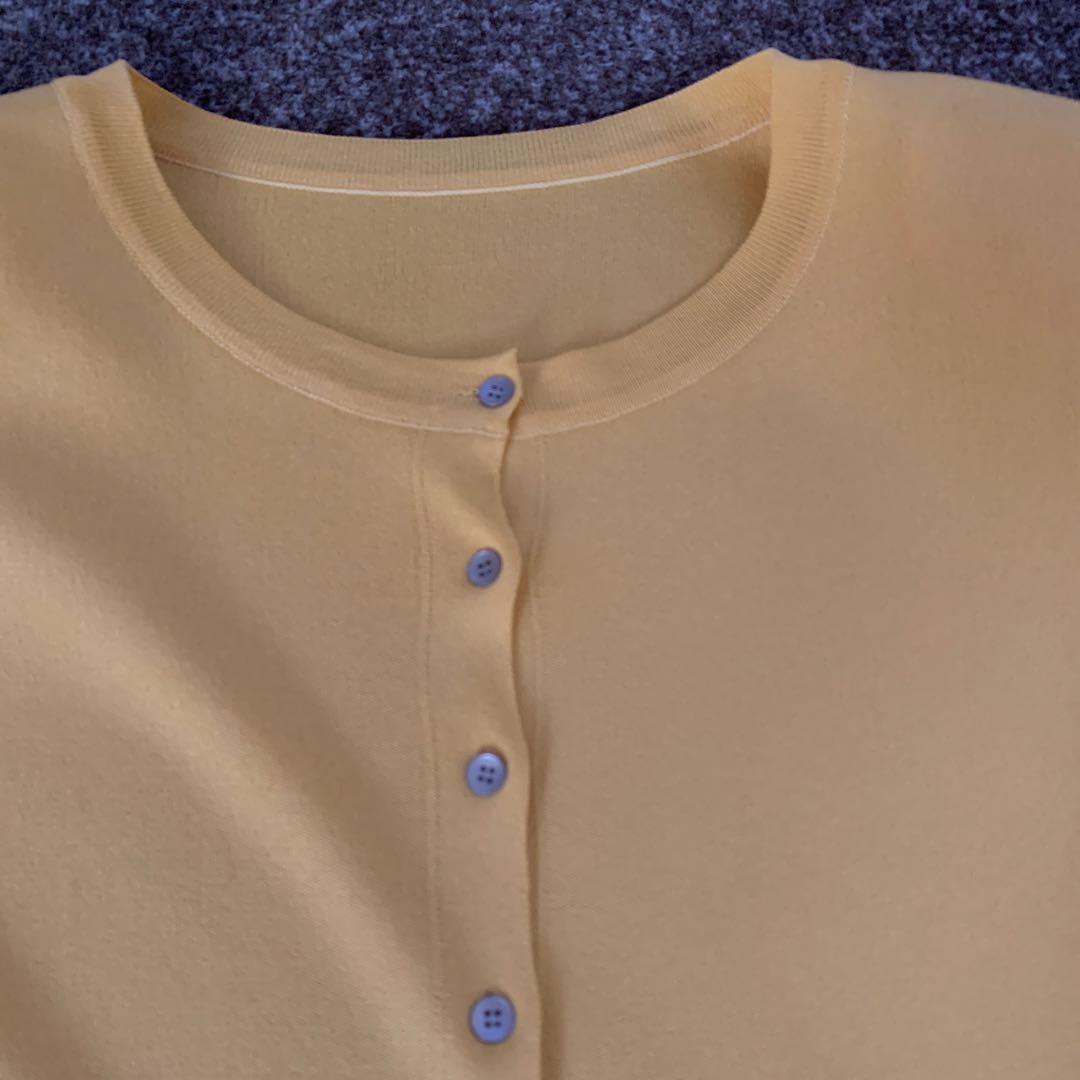 美品　FOXEY EVERYDAY CARDIGAN　アンティークミモザ　38