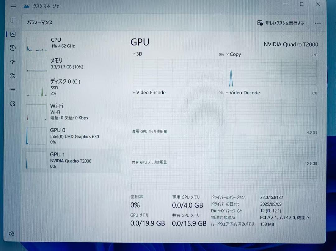 Z22 DELLノート 15.6型 i9-9880H/SSD512GB/32GB
