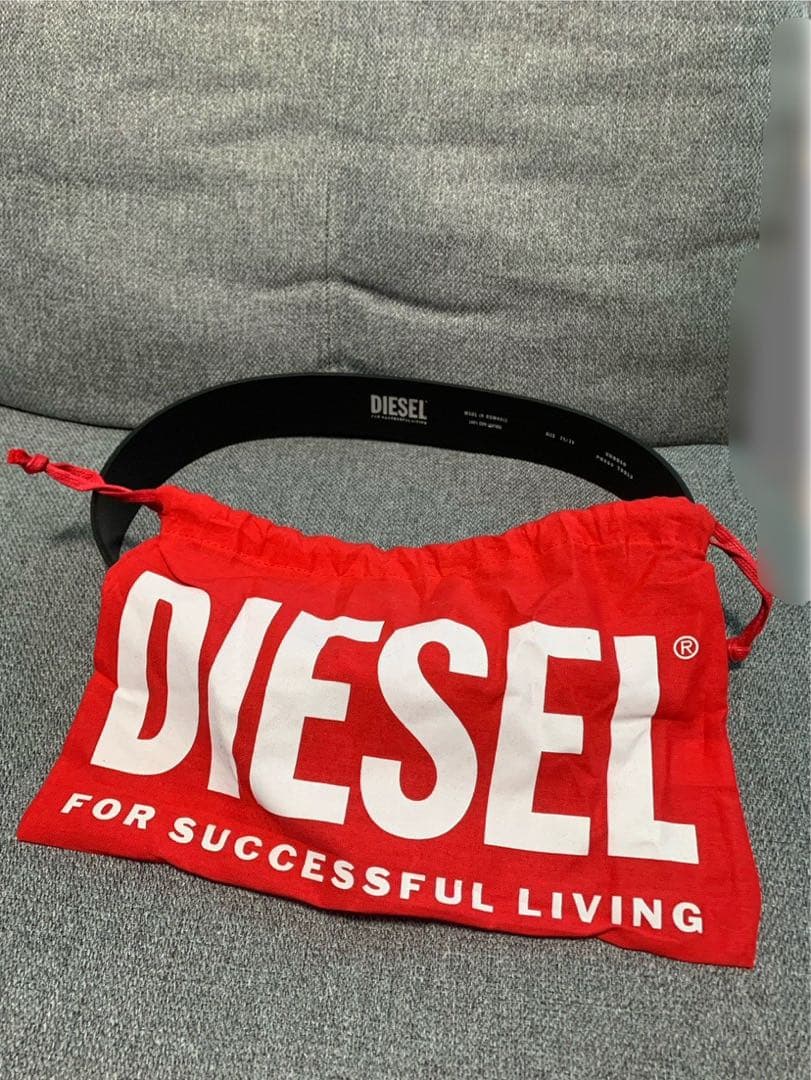 diesel ブラックレザーベルト