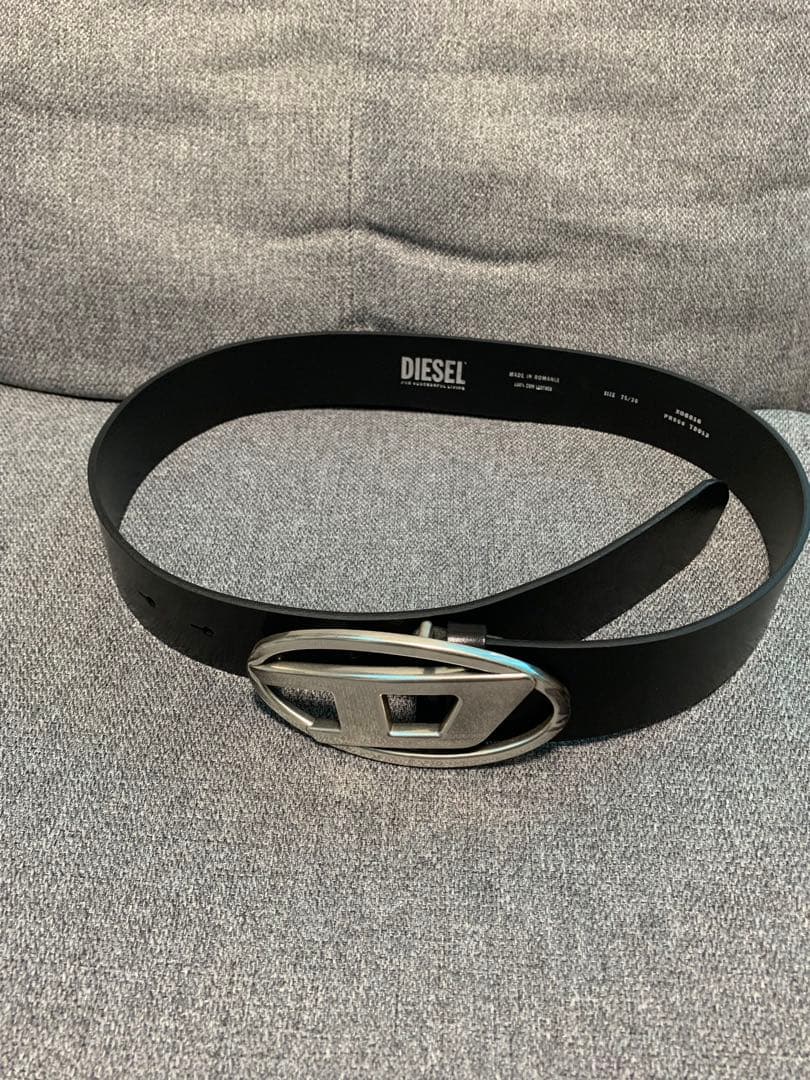 diesel ブラックレザーベルト