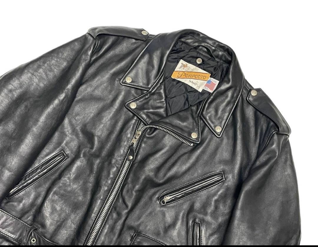 サイズ50 SCHOTT ショット 618 ダブル ライダース ビッグサイズ