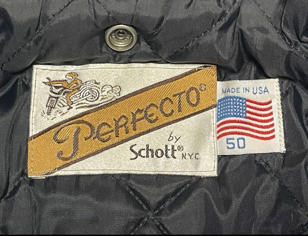 サイズ50 SCHOTT ショット 618 ダブル ライダース ビッグサイズ