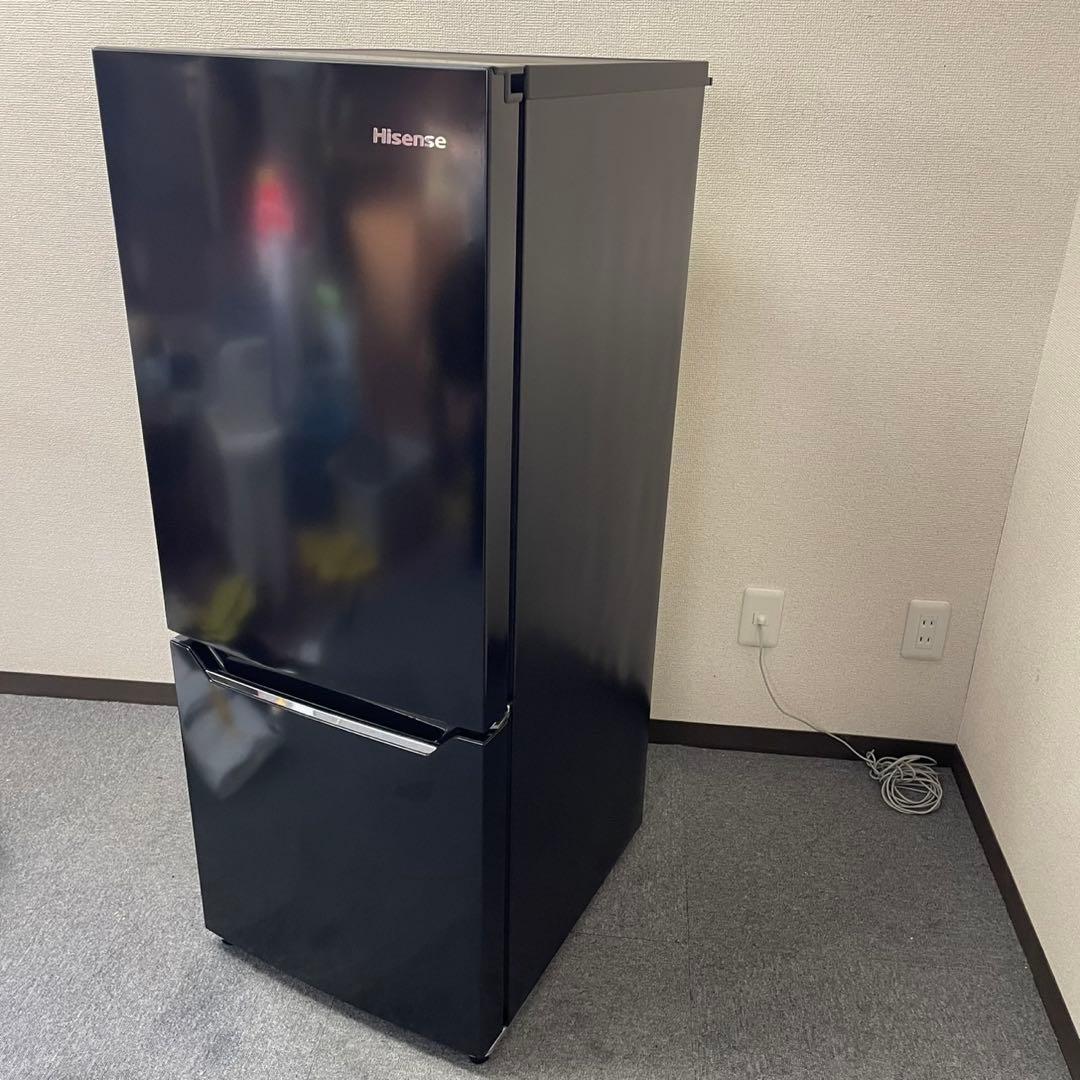【美品】Hisense ブラック冷蔵庫 150L HR-D15CB 2020年製