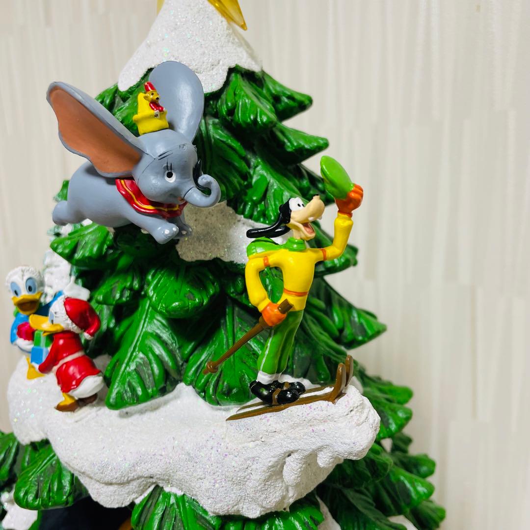 Disney ディズニー クリスマスツリー メリーゴーランド 置物 メロディ