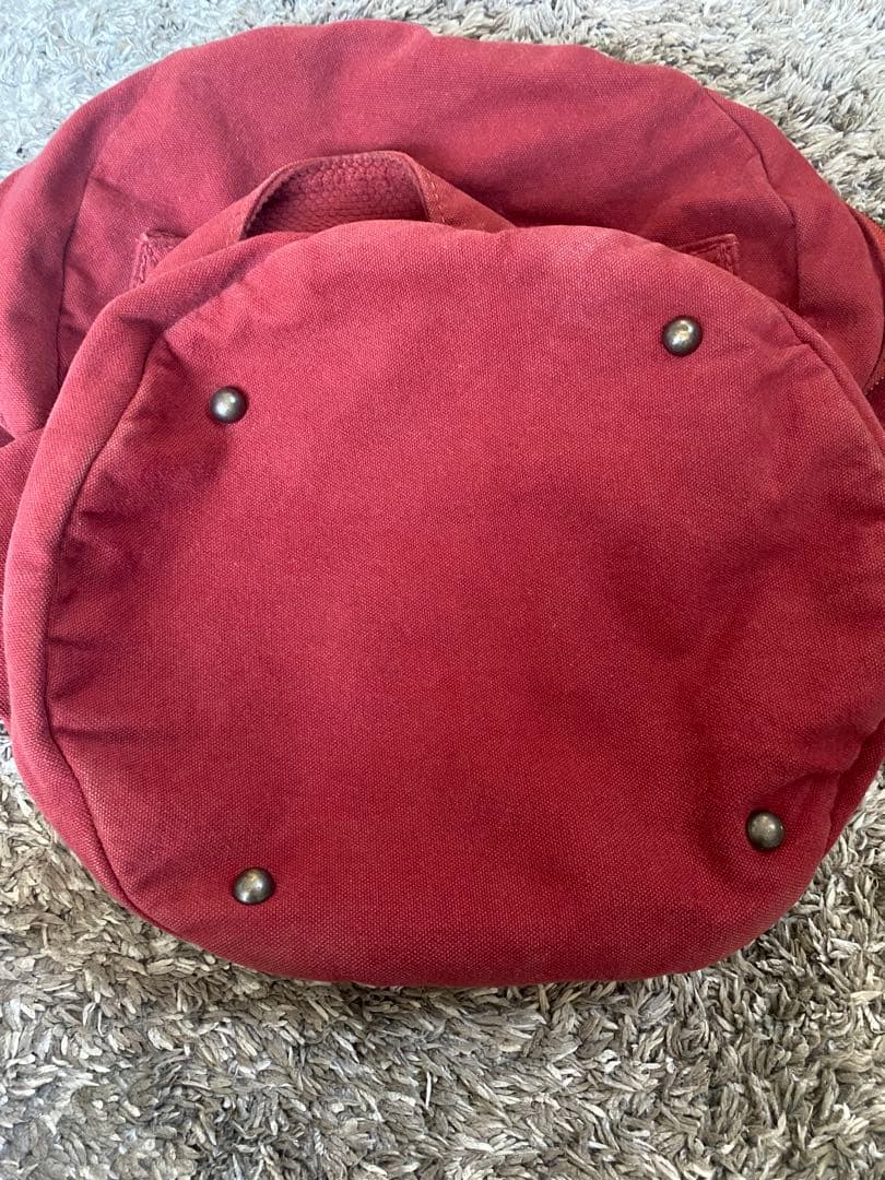 KAPITAL キャピタル ロゴキャンバストート レッド ヴィンテージ風