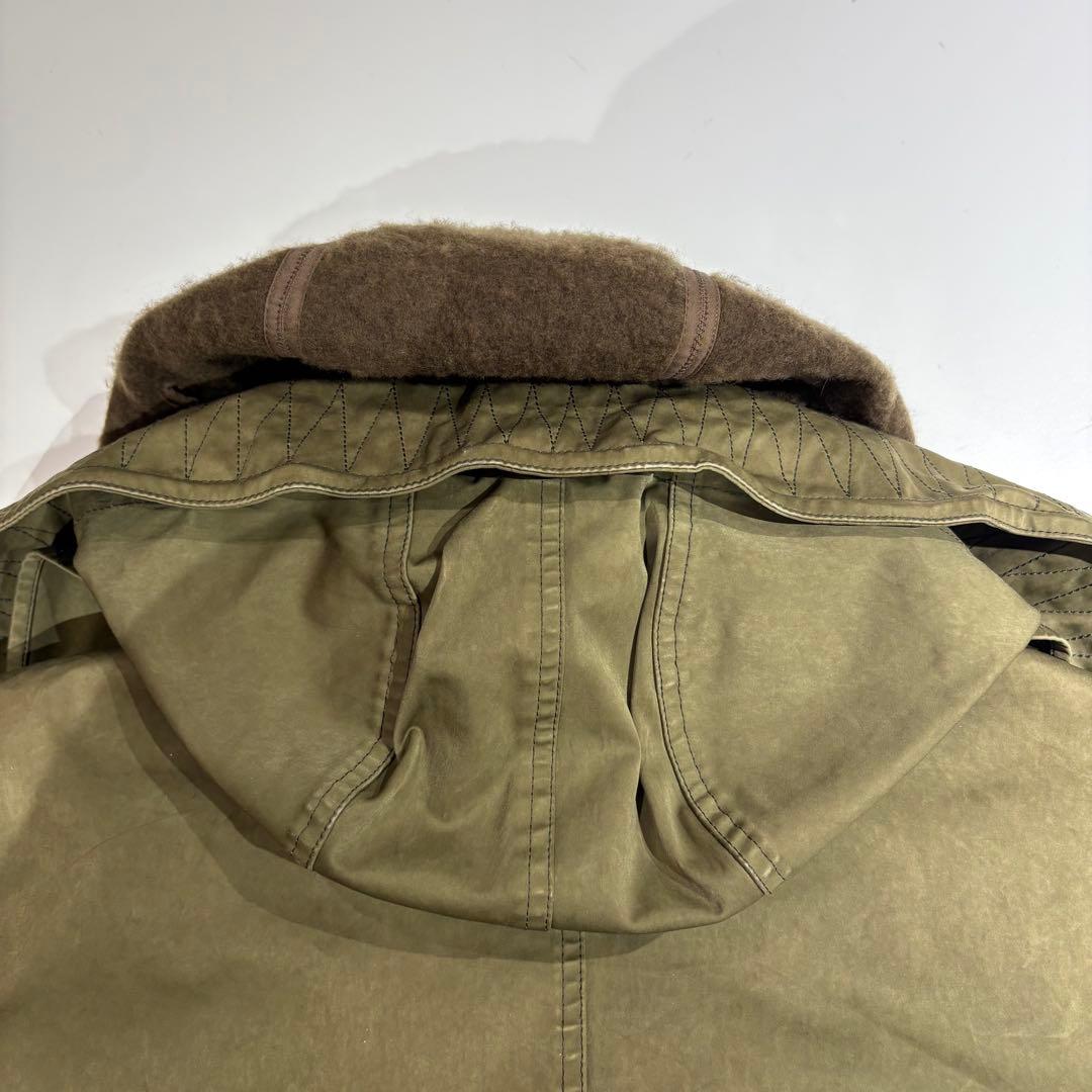 Ten c Parkaモッズコート インナーダウン、ウールフード付き　サイズ48