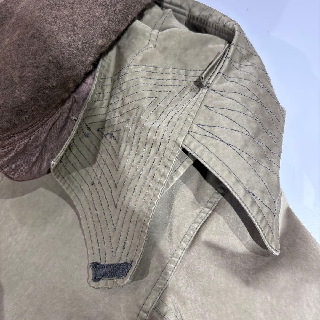 Ten c Parkaモッズコート インナーダウン、ウールフード付き　サイズ48