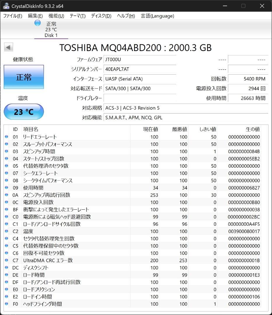 UGREEN NASync DXP2800 2ベイ 2TB 2.5インチHDD付