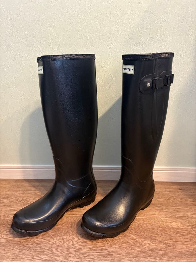 HUNTER レインブーツ　カーキ　25cm相当