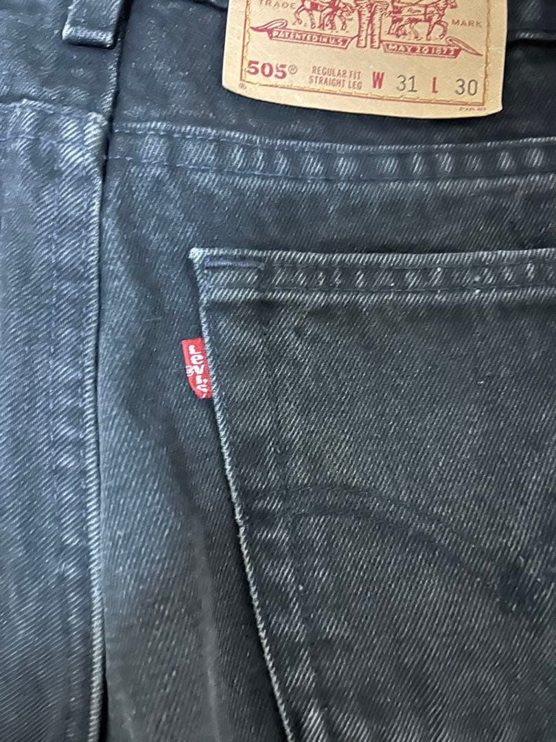 わ*ん様 USA ブラック　リーバイス　505 W31 L30 後染め