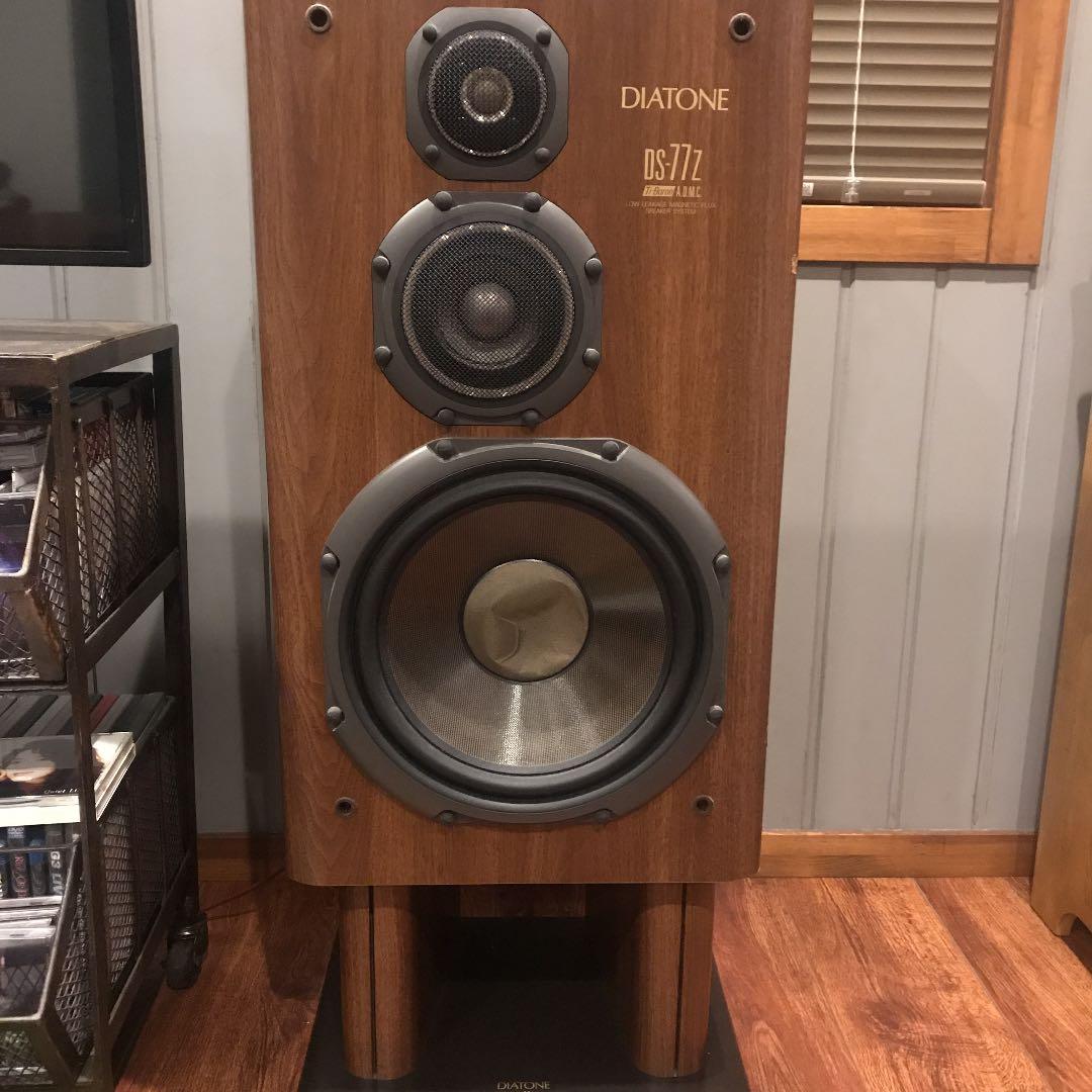 ダイアトーン DS-77Z ペア スタンド メッシュカバー付き