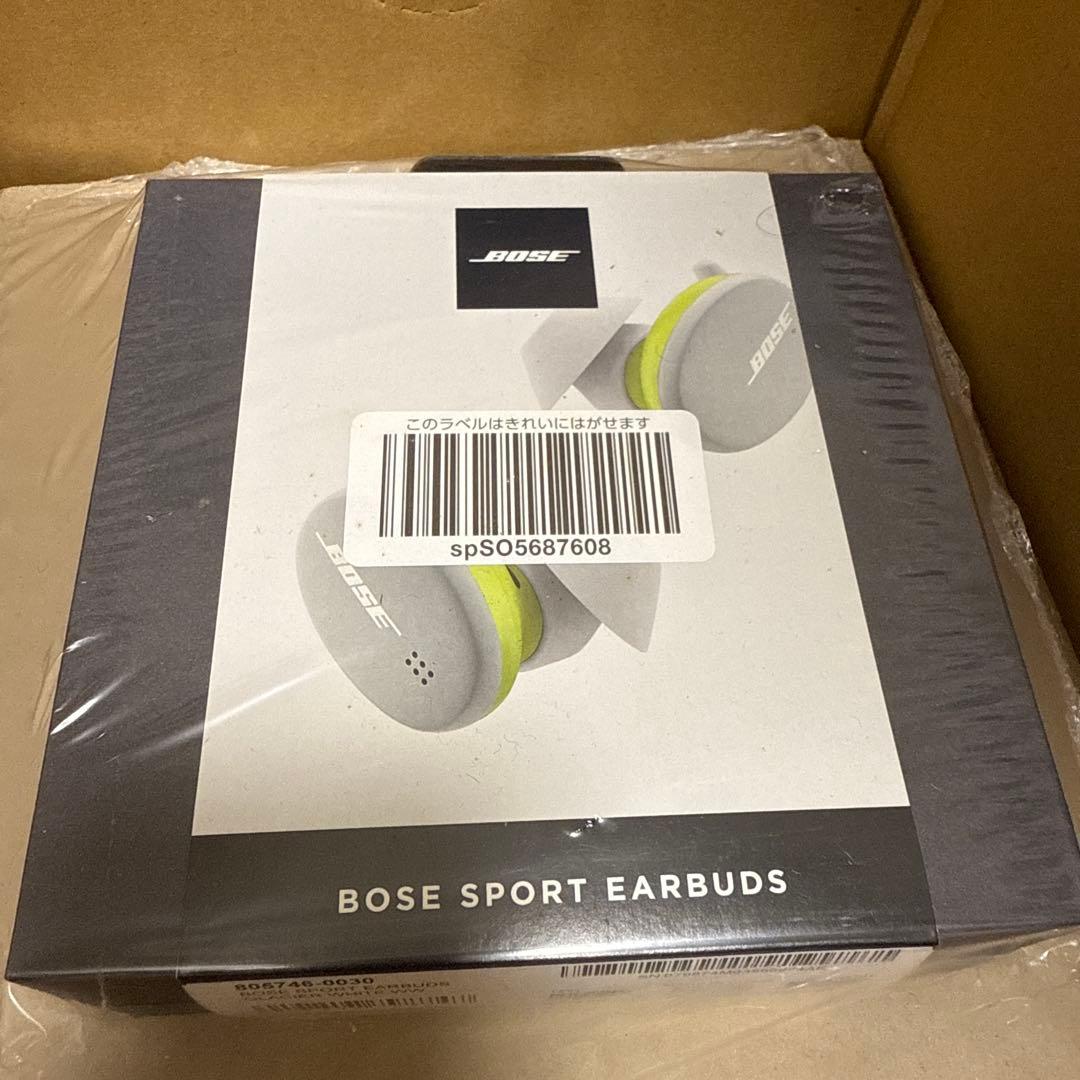 【未開封】BOSE ワイヤレスイヤホン ホワイト/ライムグリーン